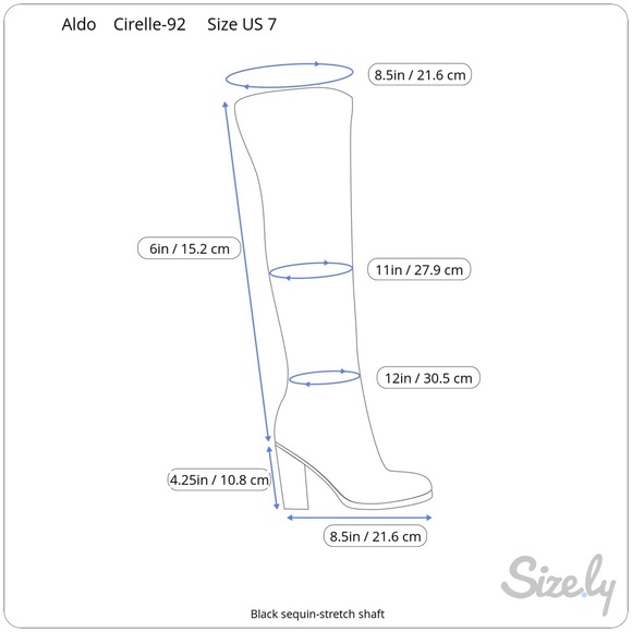 Women's Aldo Cirelle-92 Sequined Black Stretch Stiletto Size 7 - Picture 17 of 17